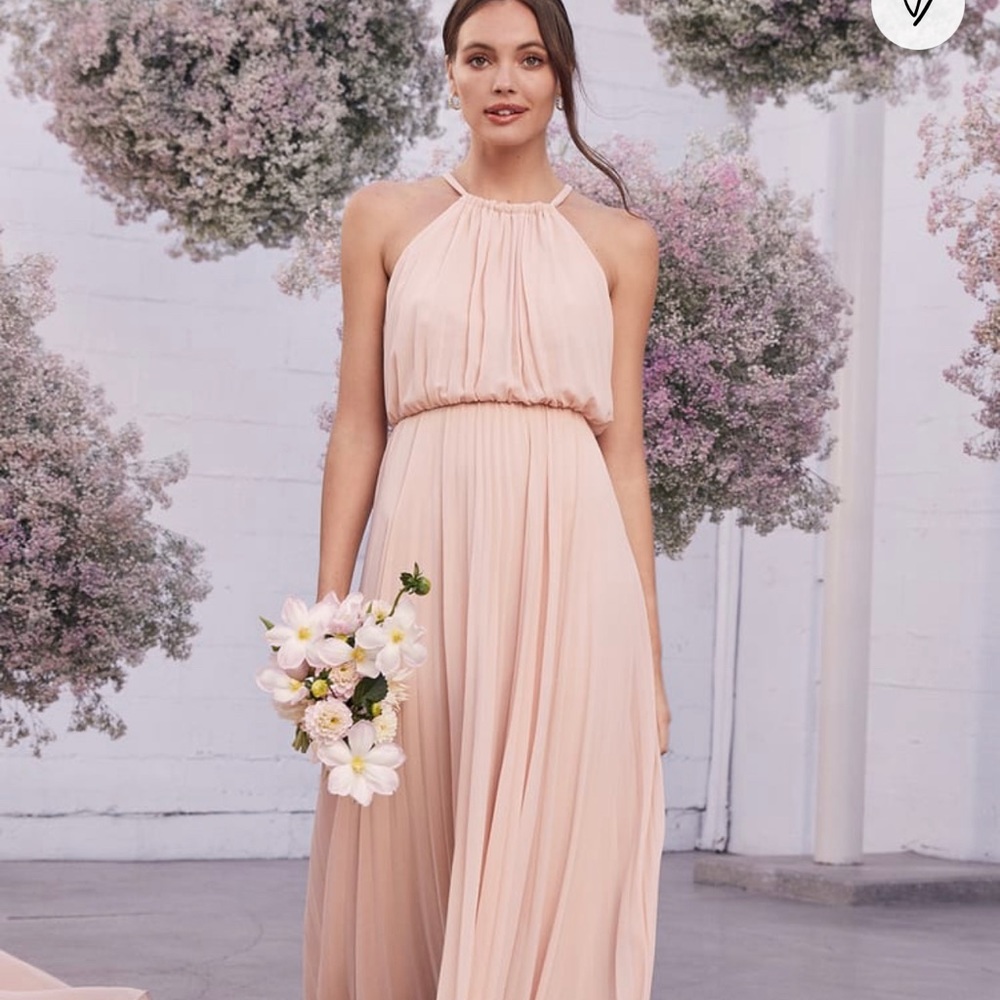 Lulus blush bridesmaids dress size medium